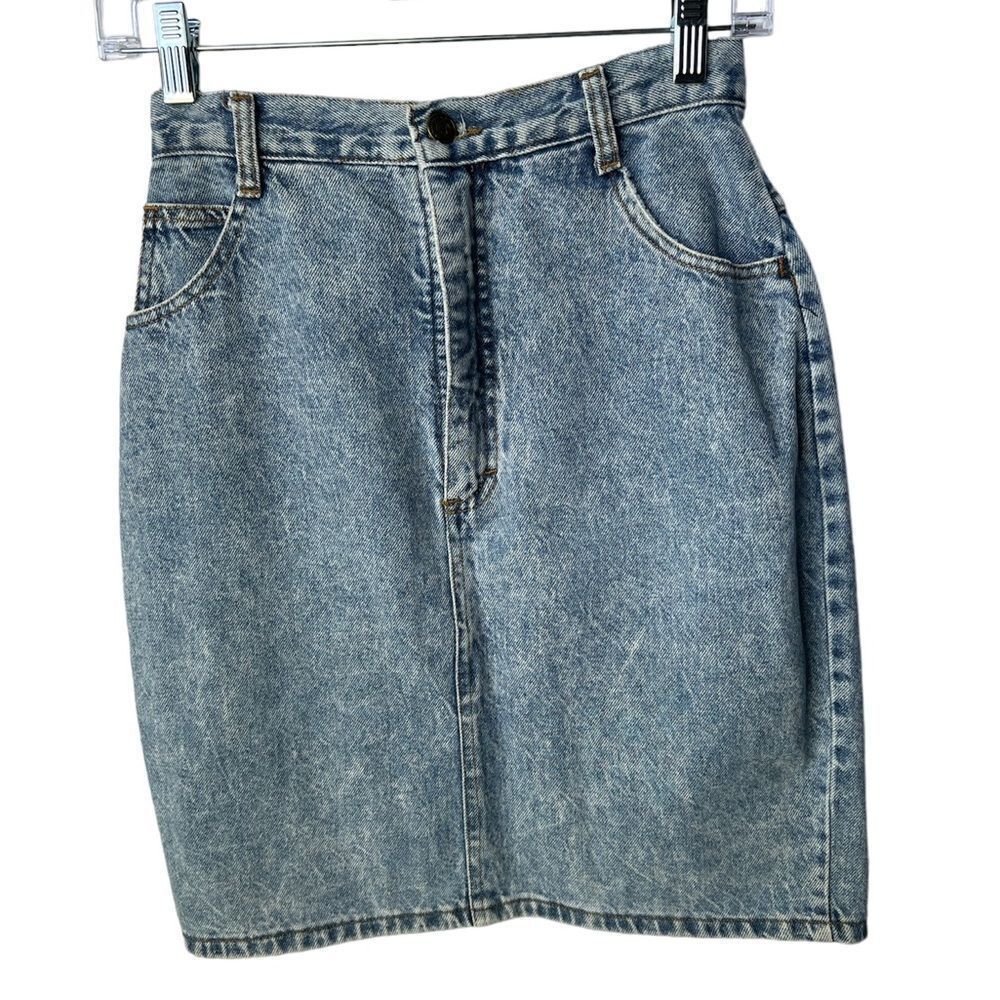 Vintage 90’s America America Mini Denim Skirt Jean Skirt 100% Cotton Made in USA